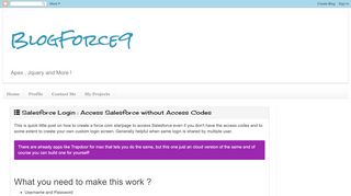 
                            13. BlogForce9: Salesforce Login : Access Salesforce without Access Codes