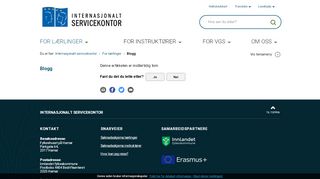 
                            11. Blogger - Internasjonalt servicekontor