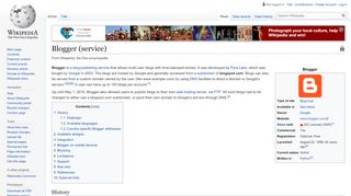 
                            11. Blogger (service) - Wikipedia