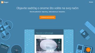 
                            4. Blogger.com – stvorite jedinstven i lijep blog. Jednostavno je i besplatno.