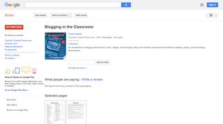 
                            13. Blogging in the Classroom