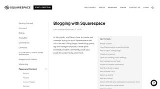 
                            12. Blogging with Squarespace – Squarespace Help