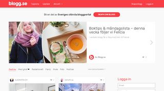 
                            1. Blogg.se - Nordens största bloggportal