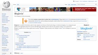 
                            8. Bloglovin' - Wikipedia