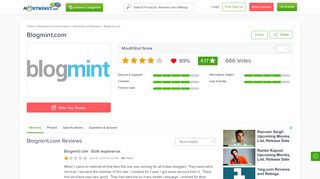 
                            9. BLOGMINT.COM - Reviews | online | Ratings | Free - MouthShut.com