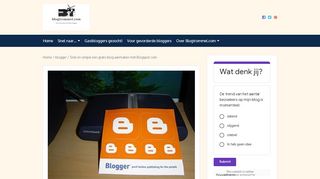 
                            5. Blogspot.com: de makkelijkste en snelste manier om een blog te ...