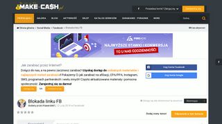 
                            6. Blokada linku FB - Facebook - Make-cash.pl | Zarabianie przez internet