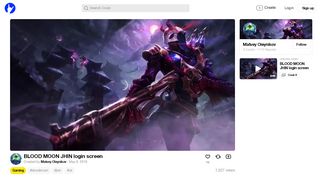 
                            9. BLOOD MOON JHIN login screen - Coub - GIFs with sound