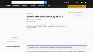
                            11. Blood Strike 500 Ouros Key BRAZIL - G2A.COM