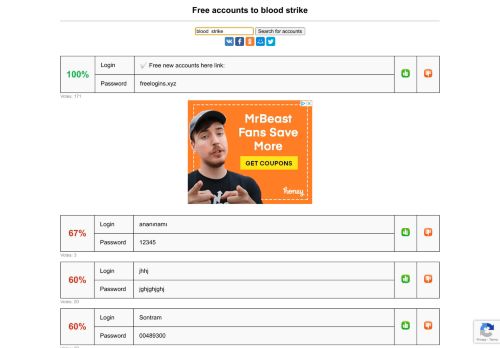 
                            4. blood strike - free accounts, logins and passwords
