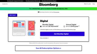 
                            9. Bloomberg Subscriptions | All Access & Digital