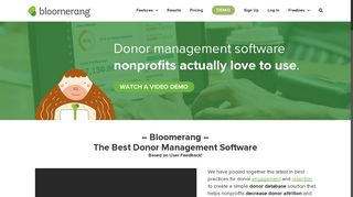
                            3. Bloomerang: Donor Management Software for Nonprofits