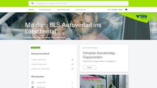 
                            2. BLS Autoverlad Lötschberg - Kandersteg–Goppenstein - BLS AG