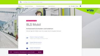 
                            3. BLS Mobil – Ihre persönliche App für Tickets und Fahrplan - BLS AG