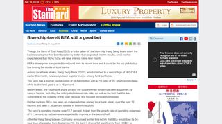 
                            5. Blue-chip-bereft BEA still a good bet - The Standard