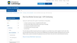 
                            9. Blue Cross Member Services Login - AUPE Continuining | University ...
