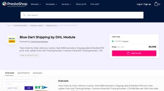 
                            13. Blue Dart Shipping by DHL - PrestaShop Addons