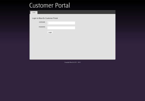 
                            2. Blue-Ex Customer Portal – Login