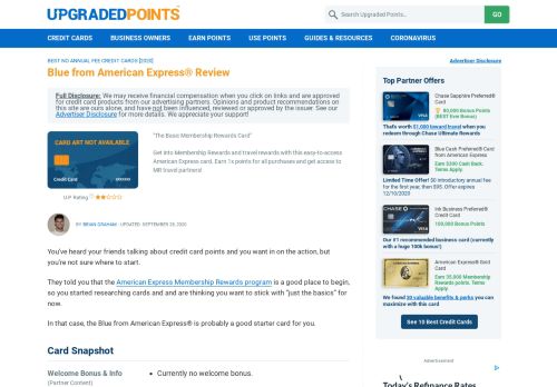 
                            12. Blue from American Express® Credit Card Review [2019]