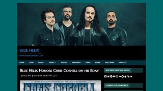 
                            12. Blue Helix Honors Chris Cornell on his Bday – Blue Helix