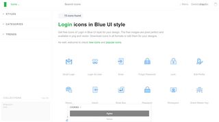 
                            2. Blue Login Icons - Icons8