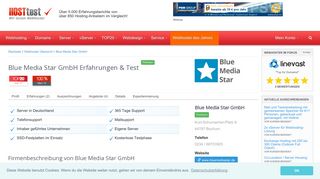 
                            4. Blue Media Star GmbH Erfahrungen & Test 2019 Anbieter - Hosttest