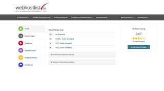 
                            3. Blue Media Star: Server, Webspace, Bewertungen und ... - Webhostlist