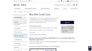 
                            6. Blue Nile Credit Card