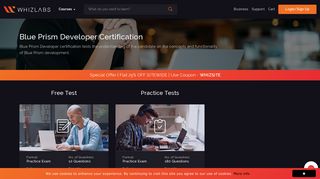 
                            5. Blue Prism Developer Certification - Whizlabs