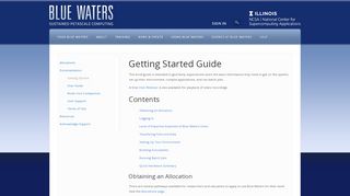 
                            7. Blue Waters User Portal | Getting Started