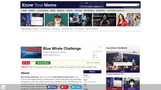 
                            8. Blue Whale Challenge | Know Your Meme