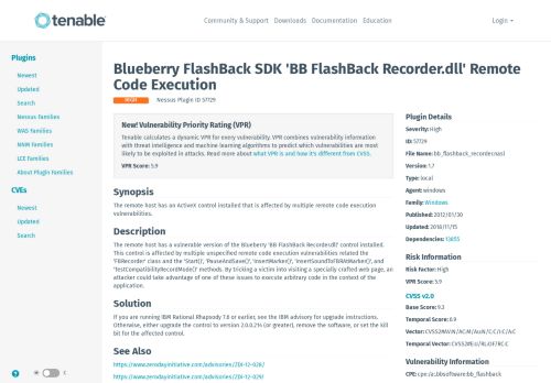 
                            6. Blueberry FlashBack SDK 'BB FlashBack Recorder.dll' Remote Code ...