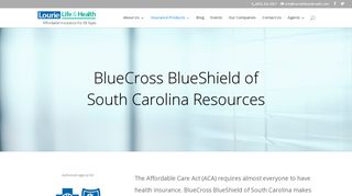 
                            8. BlueCross BlueShield of South Carolina Resources - Lourie Life and ...