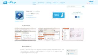 
                            7. Bluefish – Programming & Markup Language Editor – rollApp