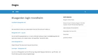 
                            11. Bluegarden login trondheim – Ongro