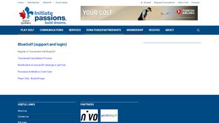 
                            9. BlueGolf (support and login) - Golf Québec