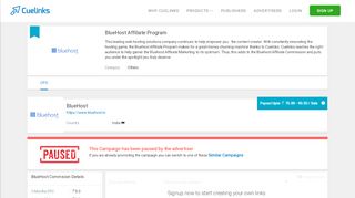 
                            11. BlueHost Affiliate Program - Cuelinks