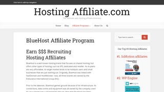 
                            6. BlueHost Affiliate Program - Hosting Affiliate.com