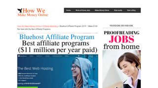 
                            4. Bluehost Affiliate Program - How We Make Money Online