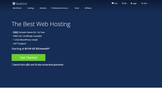 
                            8. Bluehost - Best Website Hosting Services - Secure & Reliable Hosting