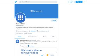 
                            8. Bluehost India (@BluehostIndia) | Twitter