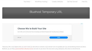 
                            6. Bluehost Temporary URL – Better Host Review