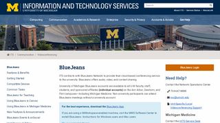 
                            9. BlueJeans / U-M Information and Technology Services