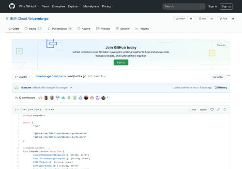 
                            9. bluemix-go/endpoints.go at master · IBM-Cloud/bluemix-go · GitHub