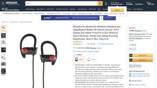 
                            12. Bluephonic Bluetooth Wireless Headphones | DeepBassX Beats HD ...