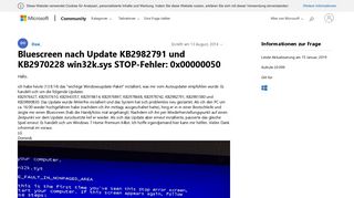 
                            1. Bluescreen nach Update KB2982791 und KB2970228 win32k.sys ...