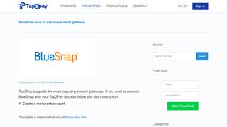 
                            10. BlueSnap how to set up payment gateway - Tap2Pay