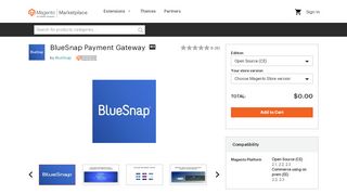 
                            13. BlueSnap Payment Gateway - Magento Marketplace