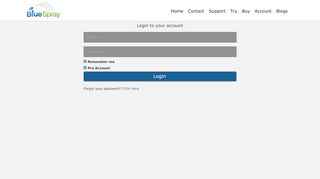 
                            7. BlueSpray Account Login