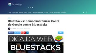 
                            11. BlueStacks: Como Sincronizar Conta do Google com o Bluestacks
